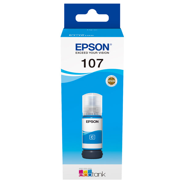 EPSON - C13T09B240 - Epson - Cartuccia EcoTank 107 - Ciano - C13T09B240 - EPST09B240 - Conf. da 1 Pz.