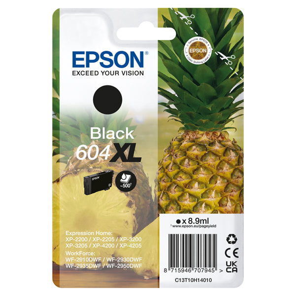 EPSON - C13T10H14010 - Epson - Cartuccia - Nero - 604XL - C13T10H14010 - 8,9 ml - EPST10H14010 - Conf. da 1 Pz.