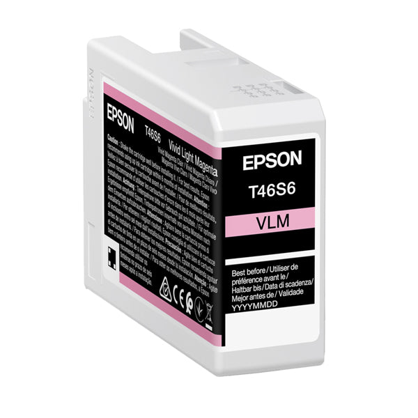 EPSON - C13T46S60N - Epson - Cartuccia Vivid per UltraChrome Pro 10 T46S6 - Magenta - 25ml - C13T46S60N - EPST46S60N - Conf. da 1 Pz.