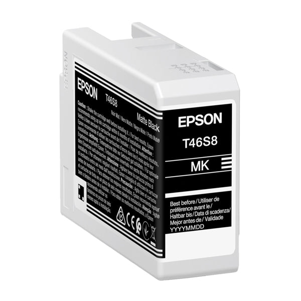 EPSON - C13T46S80N - Epson - Cartuccia - UltraChrome Pro 10 - Nero Matte - C13T46S80N - 25 ml - EPST46S80N - Conf. da 1 Pz.