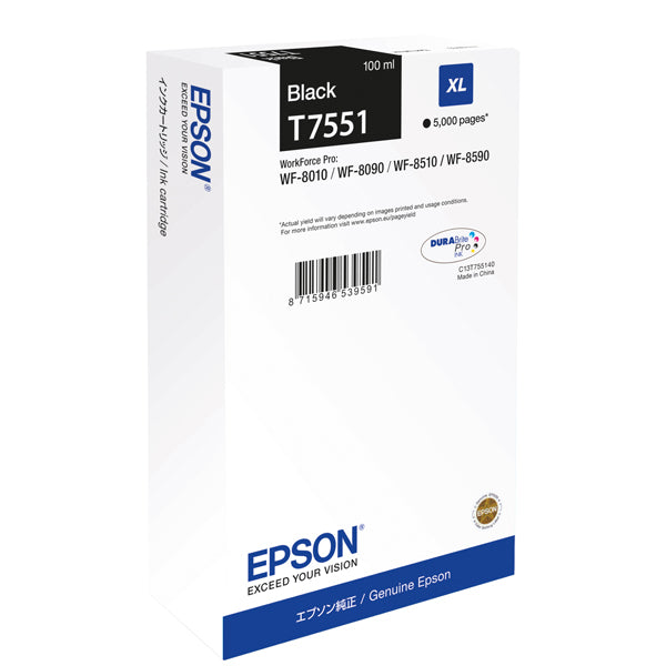 EPSON - C13T75514N - Epson - Tanica - Nero - T7551 - C13T75514N - 100ml - EPST75514N - Conf. da 1 Pz.