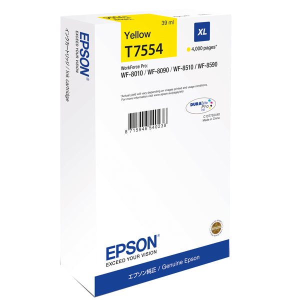 EPSON - C13T75544N - Epson - Tanica - Giallo - T7554 - C13T75544N - 39ml - EPST75544N - Conf. da 1 Pz.