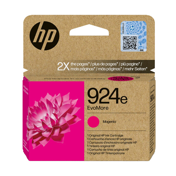 HP - 4K0U8NE - Hp - Cartuccia ink originale - 924e - Magenta - 4K0U8NE - 800 pag - HP4K0U8NE - Conf. da 1 Pz.