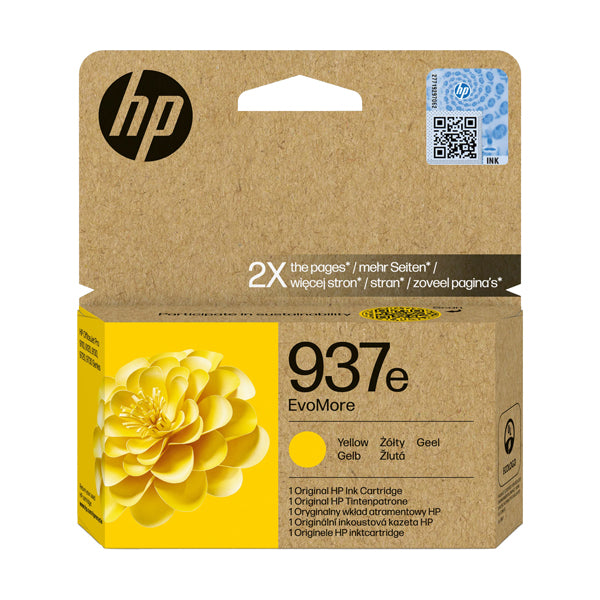 HP - 4S6W8NE - Hp - Cartuccia ink originale - 937e - Giallo - 4S6W8NE - 1.650 pag - HP4S6W8NE - Conf. da 1 Pz.