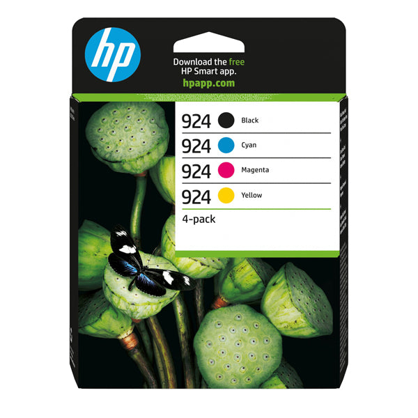 HP - 6C3Z1NE - Hp originale - Cartuccia 924 4-pack - BK-C-M-Y - 6C3Z1NE - HP6C3Z1NE - Conf. da 1 Pz.