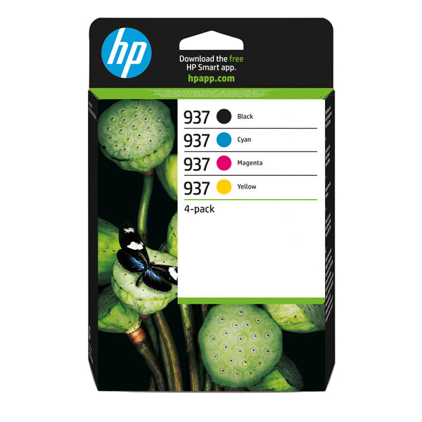 HP - 6C400NE - Hp originale - Cartuccia 937 4-pack - BK-C-M-Y - 6C400NE - HP6C400NE - Conf. da 1 Pz.