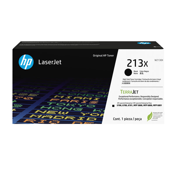 HP - W2130X - Hp - Toner originale LaserJet HP 213X - Nero - W2130X - 9.000 pag - HPW2130X - Conf. da 1 Pz.