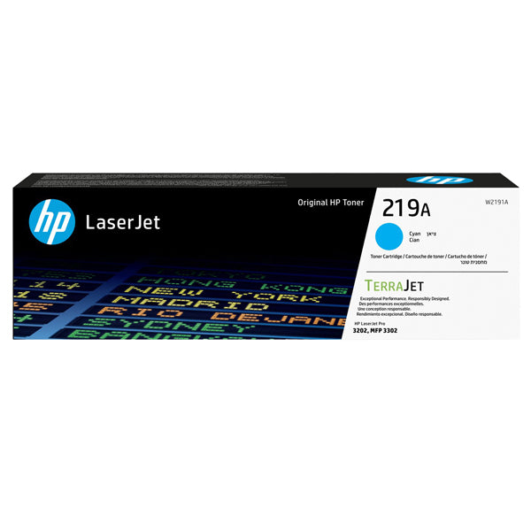 HP - W2191A - Hp - Toner originale - 219A - Ciano - W2191A - 1.200 pag - HPW2191A - Conf. da 1 Pz.