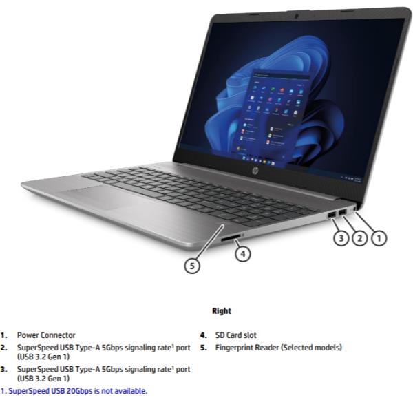 6F1Z7EA HP 250 G9 i3-1215U Computer portatile 39,6 cm (15.6") Full HD Intel® Core™ i3 8 GB DDR4-SDRAM 256 GB SSD Wi-Fi 5 (802.11ac) Windows 10 Professional Nero + 1 ANNO NORTON ANTIVIRUS IN REGALO