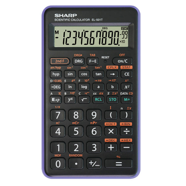 SHARP - EL501TBVL VIOLA - Sharp - Calcolatrice scientifica - Viola - EL 501TBVL - SHAEL501TBVL - Conf. da 1 Pz.