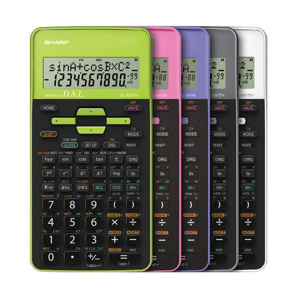 SHARP - EL531THBPK - Sharp - Calcolatrice scientifica - Verde - EL531THBPK - SHAEL531THBK - Conf. da 1 Pz.