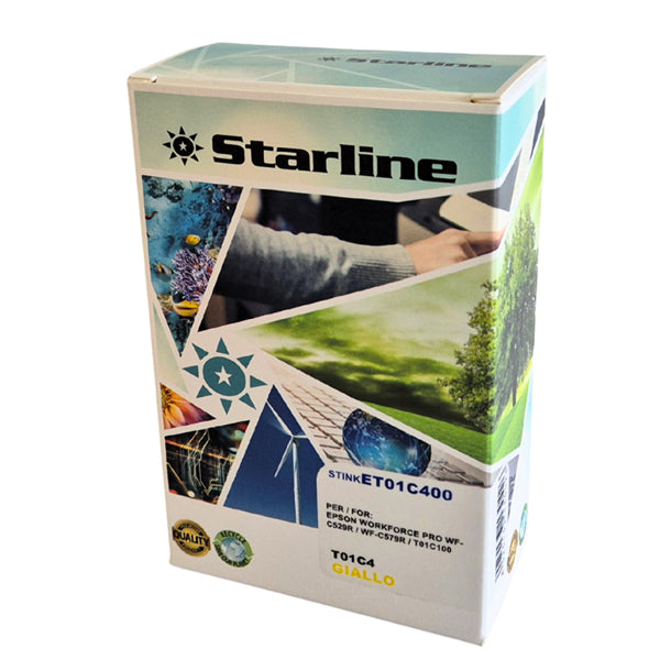 STARLINE - JNEPT01C4Y - Starline Cartuccia Giallo per Epson T01C400 - STINKET01C400 - Conf. da 1 Pz.