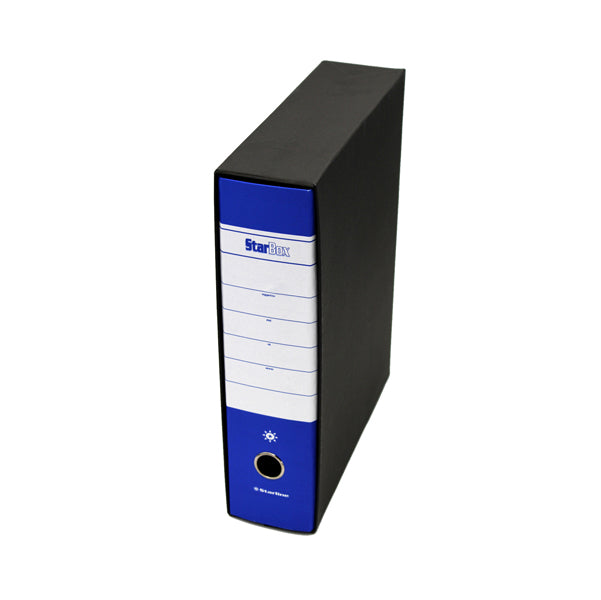 STARLINE - 0201929.BL - Registratore Starbox - dorso 8 cm - protocollo 23 x 33 cm - blu - Starline - STL4000 - Conf. da 12 Pz.