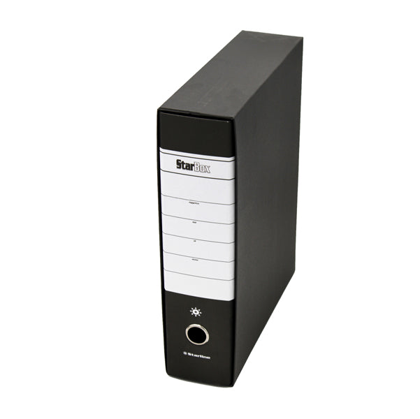 STARLINE - 0201929.NE - Registratore Starbox - dorso 8 cm - protocollo 23 x 33 cm - nero - Starline - STL4015 - Conf. da 12 Pz.