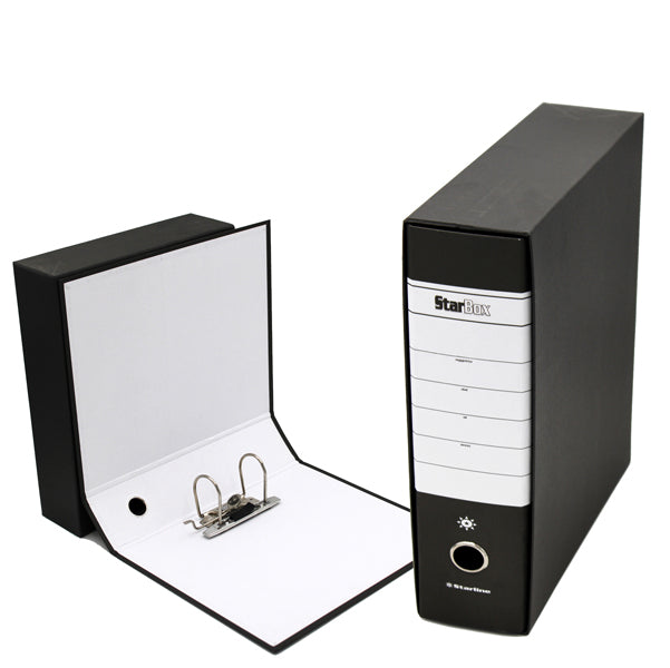 STARLINE - 0201935.NE - Registratore Starbox - dorso 8 cm - commerciale 23 x 30 cm - nero - Starline - STL4017 - Conf. da 1 Pz.