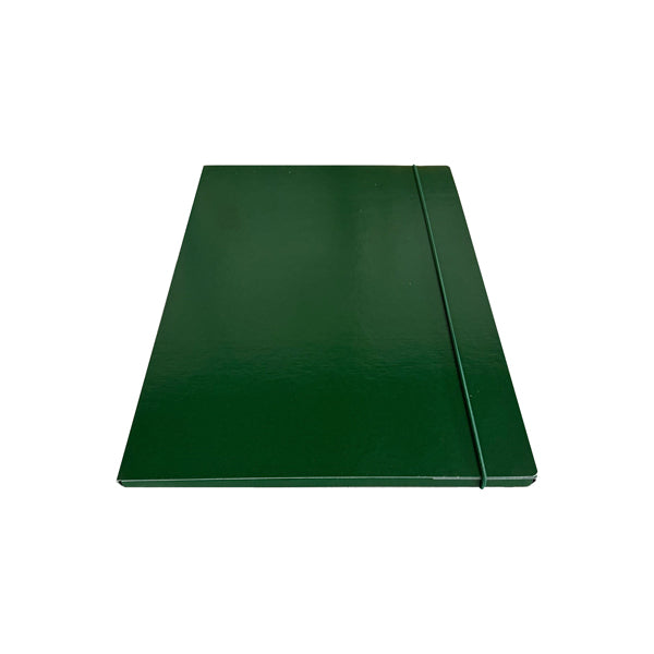 STARLINE - CP01ELVE-STL5302 - Cartella 3 lembi con elastico - 25 x 34 cm - dorso 1cm - verde - Starline - STL5302 - Conf. da 5 Pz.