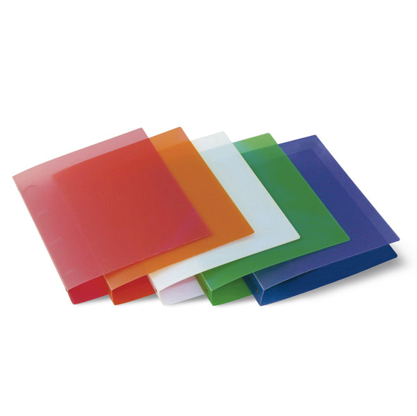 STARLINE - 369217STL - Raccoglitore Eco - 22 x 30 cm - 4 anelli tondi 17 mm - dorso 2,5 cm - PP semitrasparente - colori assortiti - Starline - STL7013 - Conf. da 5 Pz.