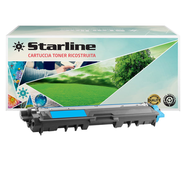 STARLINE - K18598TA - Starline - Toner Ricostruito per Brother TN-243 - Ciano - 1.000 pag - STLBTN243C - Conf. da 1 Pz.