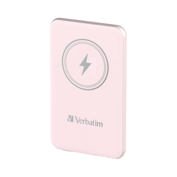 VERBATIM - 32243 - Power Bank Wireless Magnetico 5000 mAh Rosa_ Verbatim - VERB32243 - Conf. da 1 Pz.