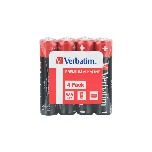 VERBATIM - 49500 - Verbatim 4 PILE AA A ALKALINE - VERB49500 - Conf. da 1 Pz.