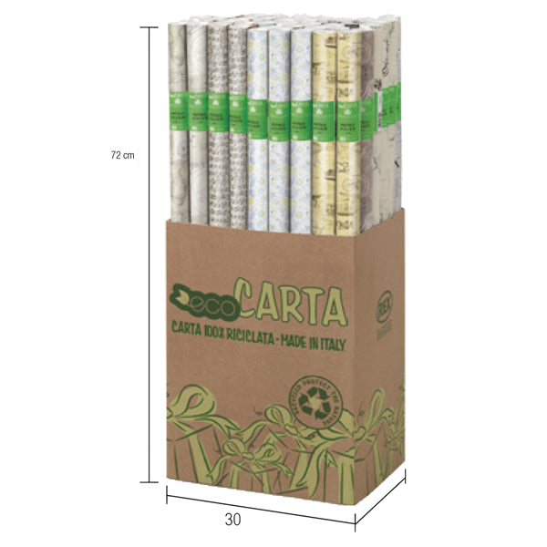 REX SADOCH - EC3J1F02 - Rotolo ecocarta Fiori di Campo 70X200cm Rex Sadoch - 100021 - Conf. da 50 Pz.