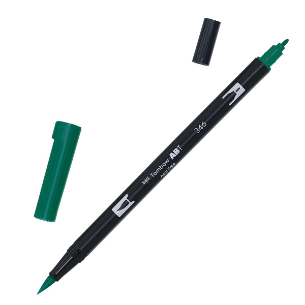 TOMBOW - PABT-346 - Pennarello Dual Brush 346 - sea green - Tombow - 100038 - Conf. da 6 Pz.