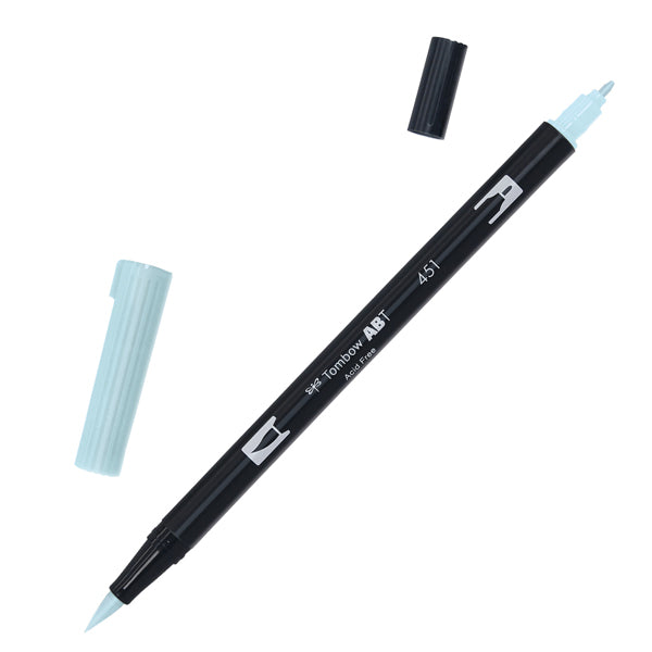TOMBOW - PABT-451 - Pennarello Dual Brush 451 - sky blue - Tombow - 100040 - Conf. da 6 Pz.