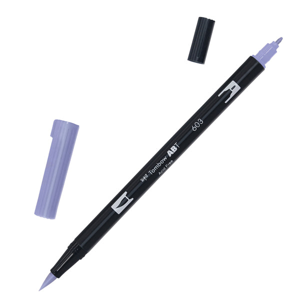 TOMBOW - PABT-603 - Pennarello Dual Brush 603 - periwinkle - Tombow - 100045 - Conf. da 6 Pz.