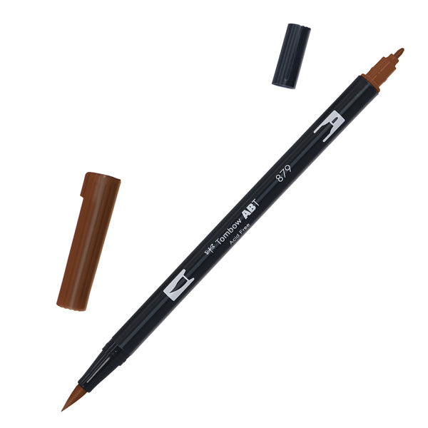 TOMBOW - PABT-879 - Pennarello Dual Brush 879 - brown - Tombow - 100051 - Conf. da 6 Pz.