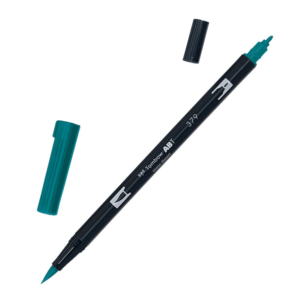 TOMBOW - PABT-379 - Pennarello Dual Brush 379 - jade green - Tombow - 100053 - Conf. da 6 Pz.