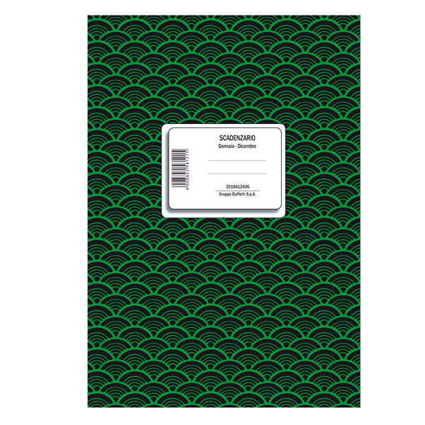 DATA UFFICIO - 2016A1243G - Registro Scadenzario spiralato Gen-Dic 8pag. 24x17cm 2016A1243G Data Ufficio - 100103 - Conf. da 1 Pz.