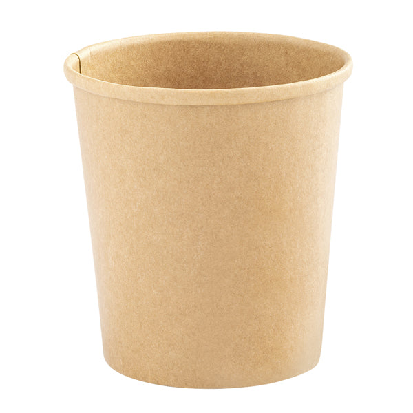 Signor Bio - PBC102BIO25B - Bowl per zuppe monouso - 780 ml - cartoncino - avana - Signor Bio - conf. 25 pezzi - 100116 - Conf. da 1 Pz.