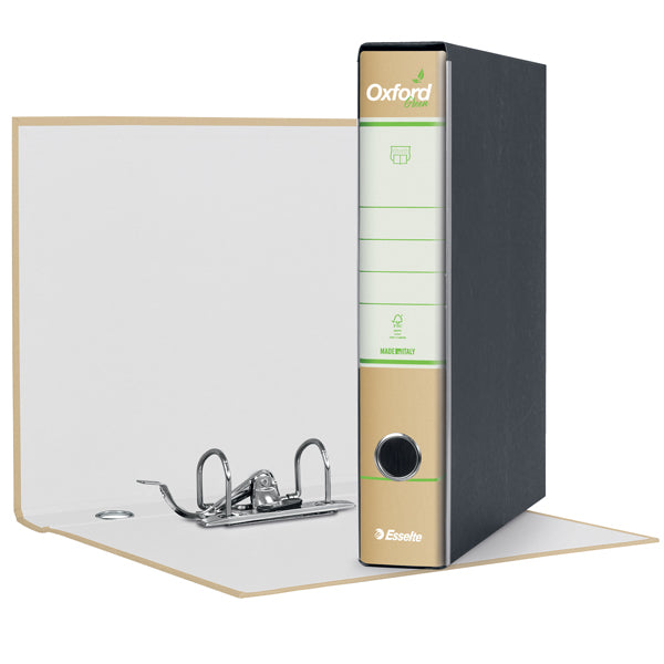ESSELTE - 397820501 - Registratore Oxford Green G82 - dorso 5 cm - commerciale 23x30 cm - avana - Esselte - 100125 - Conf. da 8 Pz.