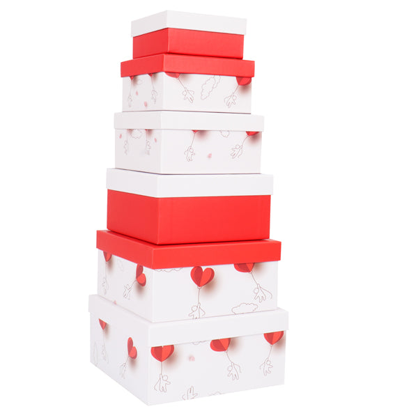 No Brand - HK-93 - Set scatole regalo - dimensioni assortite - fantasia Charmed - conf. 6 pezzi - 100144 - Conf. da 1 Pz.