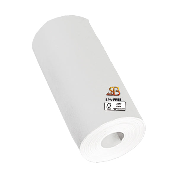 SABACART - 31040570085 - Rotolo per POS - 57 mm x 8,5 m - diametro esterno 25 mm - senza anima - 48 gr - carta termica BPA free - Sabacart - blister 12 pezzi - 100180 - Conf. da 1 Pz.