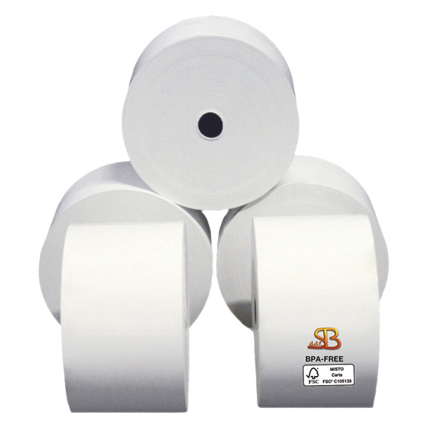 SABACART - 31230590857G - Rotolo per distributori self service - 59,5 mm x 85 m - diametro esterno 87 mm - anima 12 mm - 70 gr - carta termica BPA free - Sabacart - 100196 - Conf. da 24 Pz.
