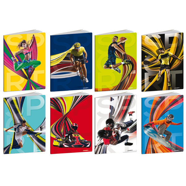 BLASETTI - 8587 - Maxiquaderno Sport 2024 - A4 - 4 mm - c-margine - 21 fogli - 80 gr - Blasetti - 100274 - Conf. da 10 Pz.