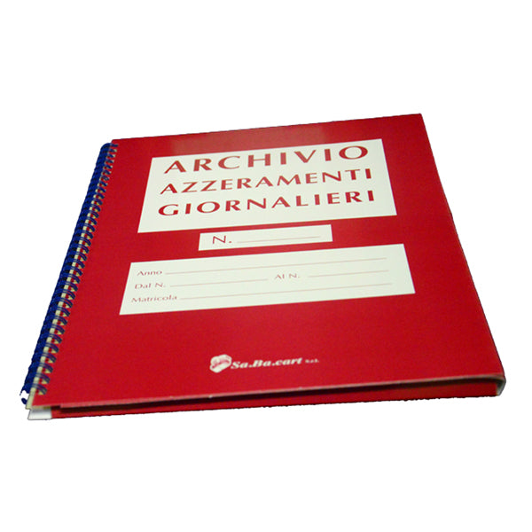 SABACART - C6MAZZ80 - Cartella per azzeramenti giornalieri - per rotoli da 80 mm - Sabacart - 100339 - Conf. da 1 Pz.