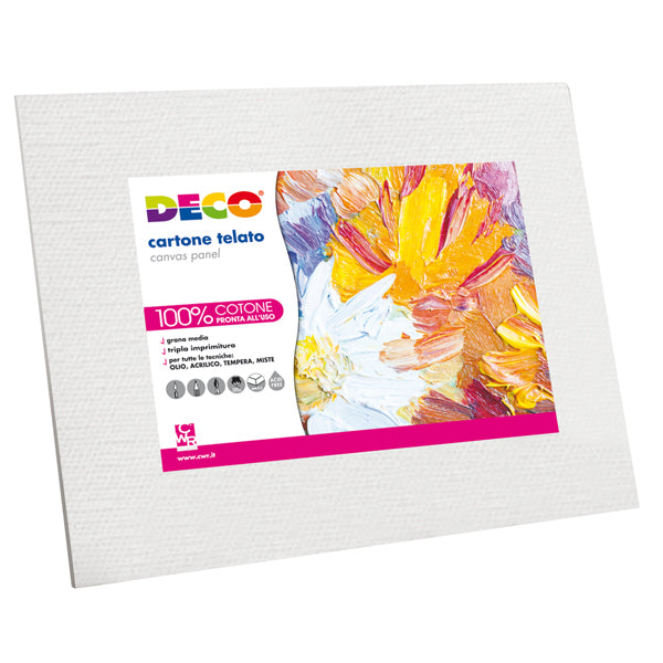 DECO - 384-3040 - Cartone telato - 30 x 40 cm - Deco - 100361 - Conf. da 1 Pz.