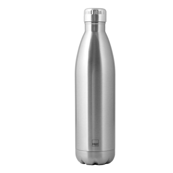 No Brand - 8657608 - Borraccia termica - 750 ml - acciaio - colore naturale - 100390 - Conf. da 1 Pz.