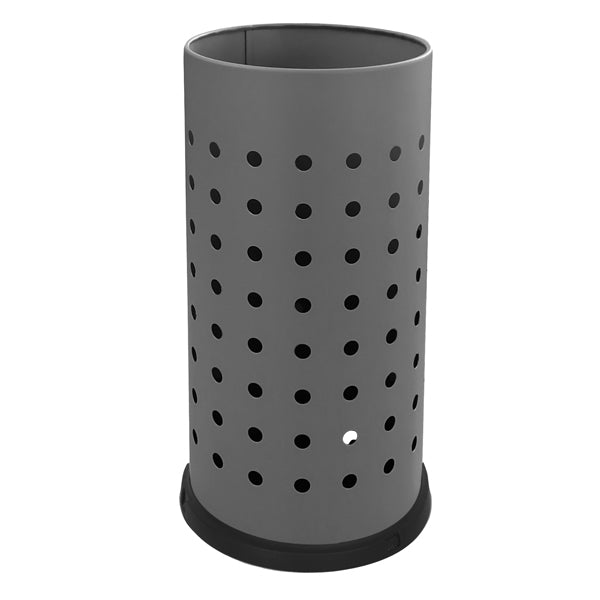 STILCASA - 116-G - Portaombrelli forato - diametro 24 cm - H 48 cm - 21 L - acciaio - grigio - Stilcasa - 100469 - Conf. da 1 Pz.