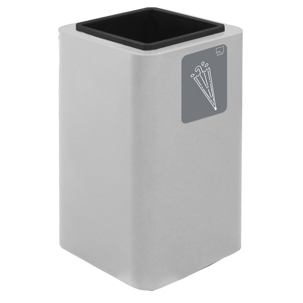 STILCASA - PU90F-B06 - Portaombrelli Cubo - 38 x 38 x 65 cm - acciaio - bianco - Stilcasa - 100474 - Conf. da 1 Pz.