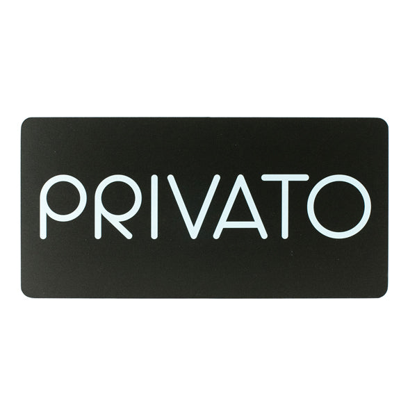 STILCASA - PR26-PR - Pittogramma adesivo - Privato - 32,5 x 16 cm - PVC - nero-bianco - Stilcasa - 100493 - Conf. da 1 Pz.