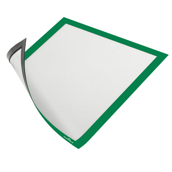 DURABLE - 4869-05 - Cornice Duraframe Magnetic - A4 - 21 x 29,7 cm - verde - Durable - 100517 - Conf. da 5 Pz.