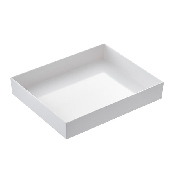 Leone - T8453 - Vassoio Venezia - 32,5 x 26,5 x 6 cm - melamina - bianco - Leone - 100574 - Conf. da 1 Pz.