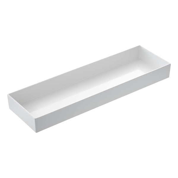 Leone - T8455 - Vassoio Venezia - 53 x 16,2 x 6 cm - melamina - bianco - Leone - 100575 - Conf. da 1 Pz.