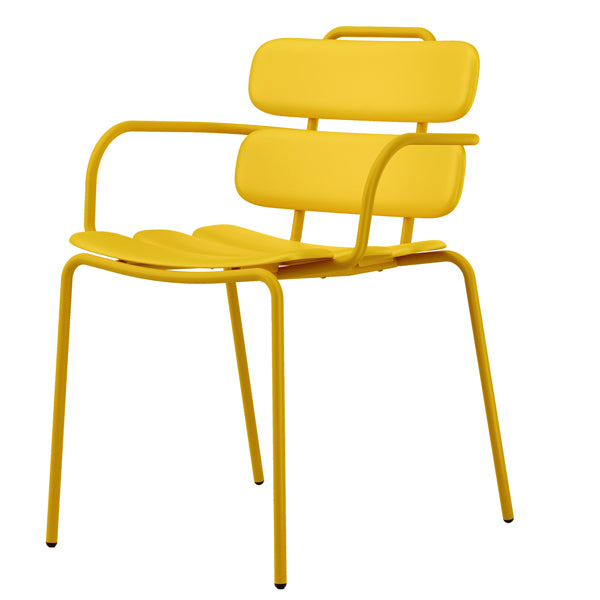 Unisit - LEB-giallo - Seduta collettivitA' Lemon con braccioli - Giallo - Unisit - 100632 - Conf. da 1 Pz.