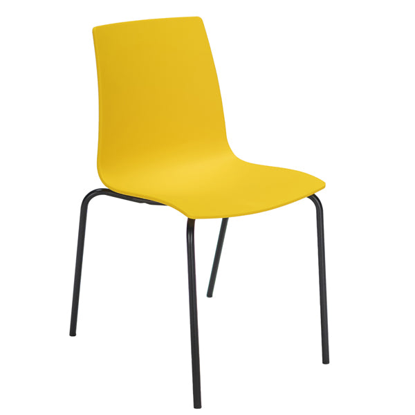 Grandsoleil - S3341GB - Seduta Candy - PPL - giallo-nero opaco - Grandsoleil - 100643 - Conf. da 4 Pz.