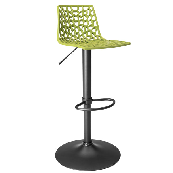 Grandsoleil - S2800VABNO - Sgabello Spider Gas - Nero opaco-verde anice - Grandsoleil - 100645 - Conf. da 1 Pz.