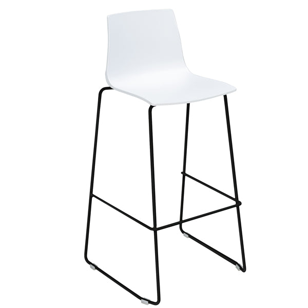 Grandsoleil - S2903NE - Sgabello Imola Fix - Nero opaco-bianco - Grandsoleil - 100649 - Conf. da 4 Pz.